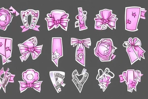 Pink gift bow tattoo idea