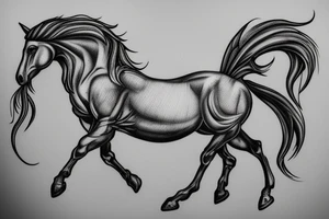 An sculpture of the greek mythology horse Pegasus. tattoo idea