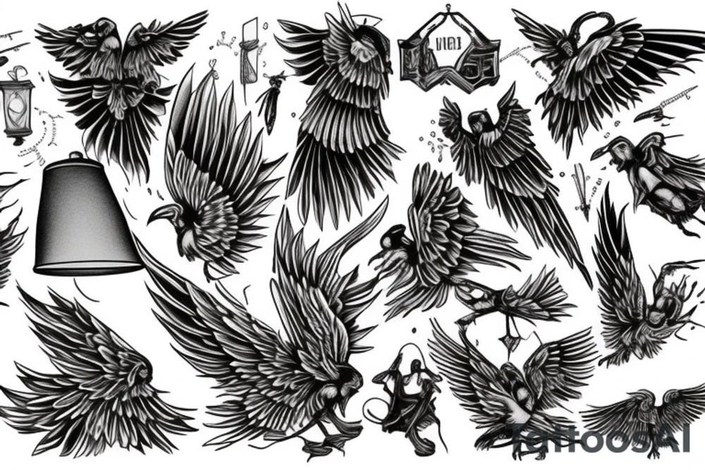 his thoughts like a hundred moths trapped in a lampshade somewhere within their wings banging and burning on through endless night forever awake he lies shaking and starving praying for someone to turn off the light tattoo idea