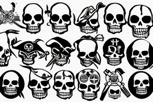 Pirate flag symbolizing freedom tattoo idea