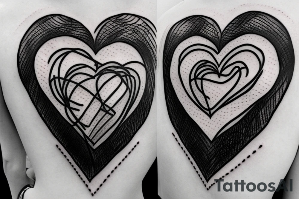 autonomy heart wrapped in barbwire tattoo idea