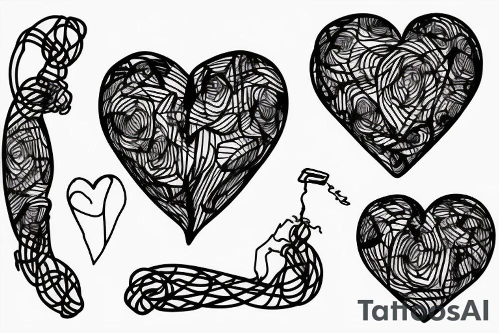 autonomy heart wrapped in barbwire tattoo idea