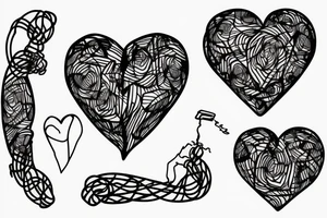 autonomy heart wrapped in barbwire tattoo idea