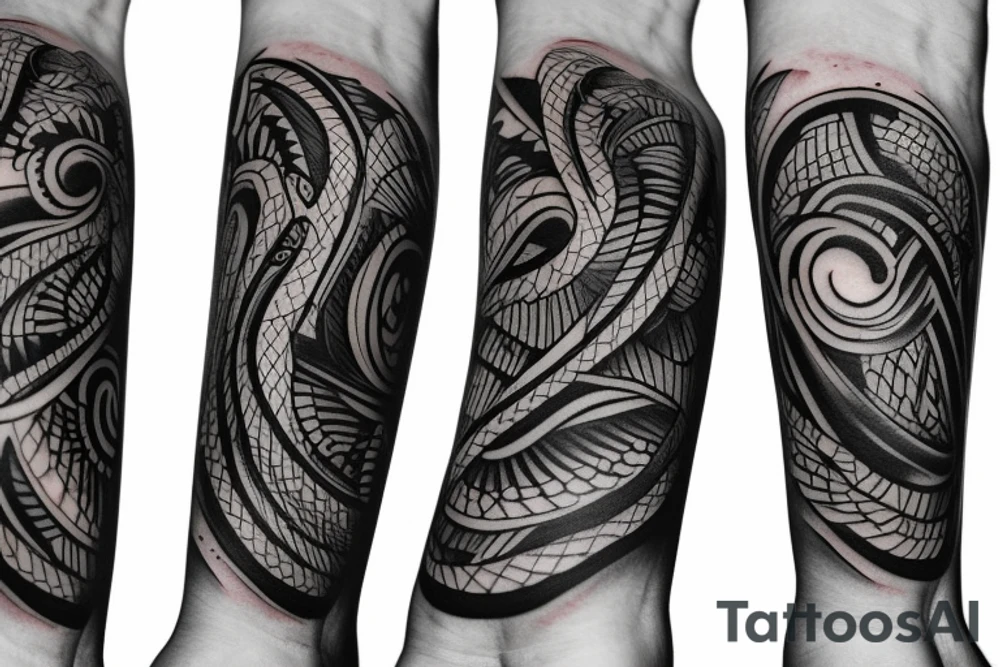 Thick black on arm band tattoo idea