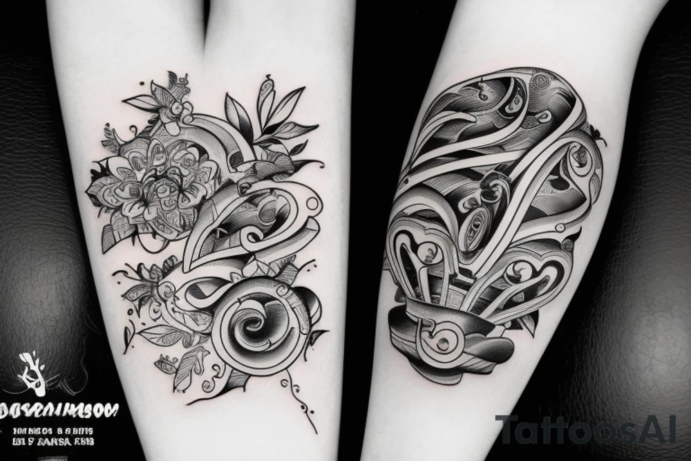 Thick black on arm band tattoo idea