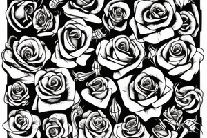 dead rose tattoo idea