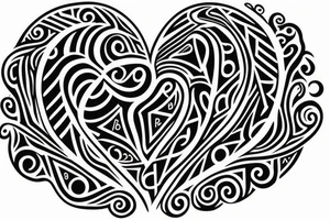 A heart with the words “Ifunanya” and “Tari” tattoo idea