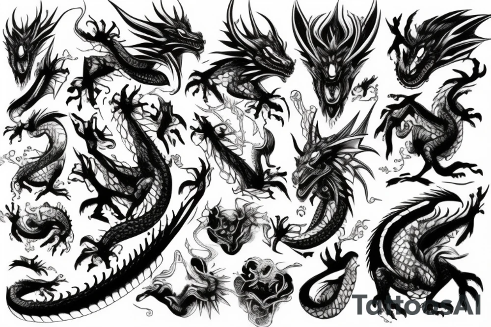 Dragon tattoo idea