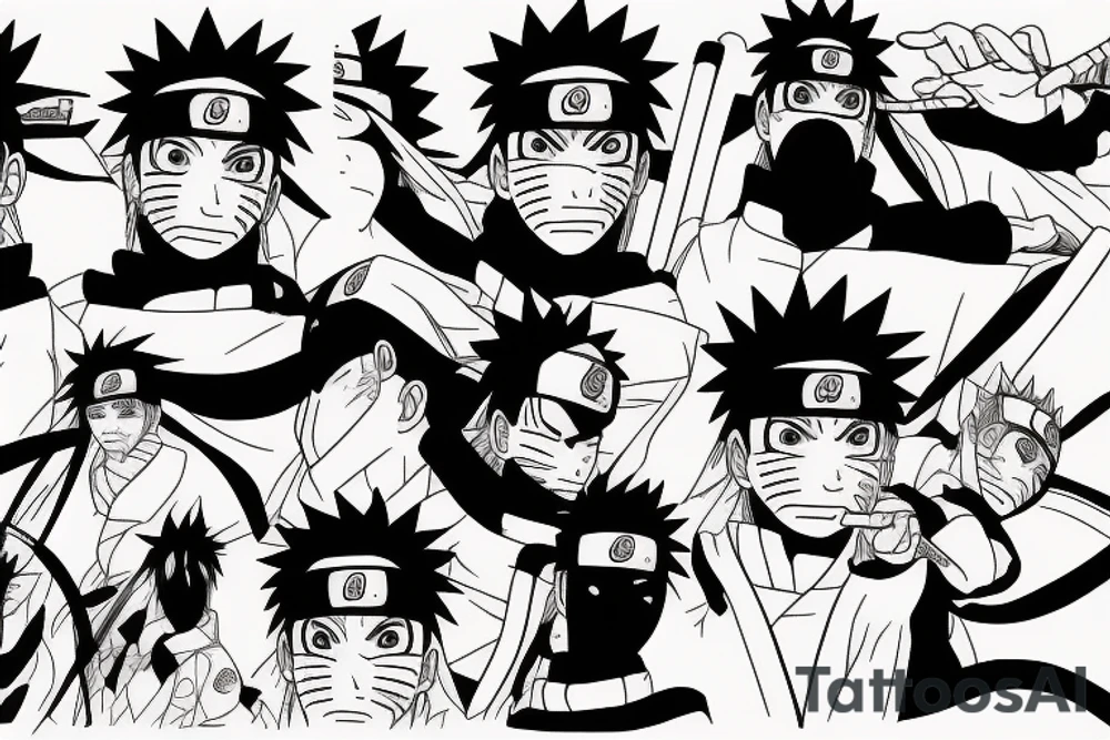 naruto akatsuki tattoo idea