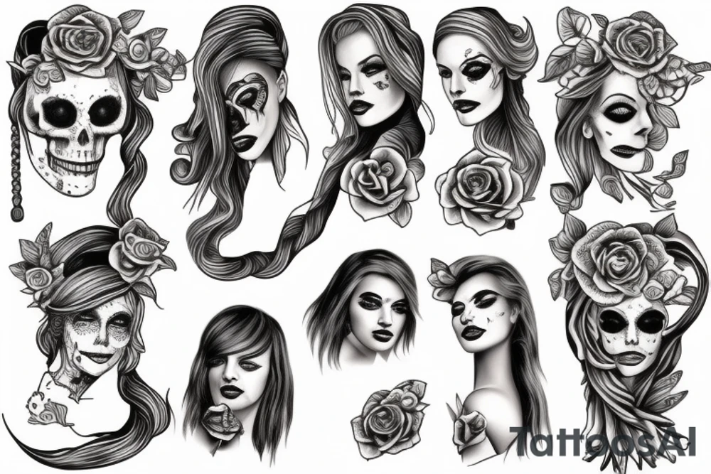 Dead women rope tattoo idea