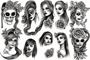 Dead women rope tattoo idea