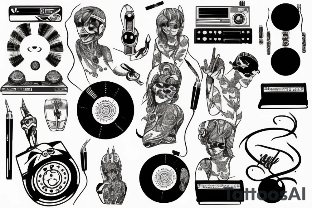 Dj sinple tattoo tattoo idea