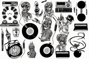 Dj sinple tattoo tattoo idea