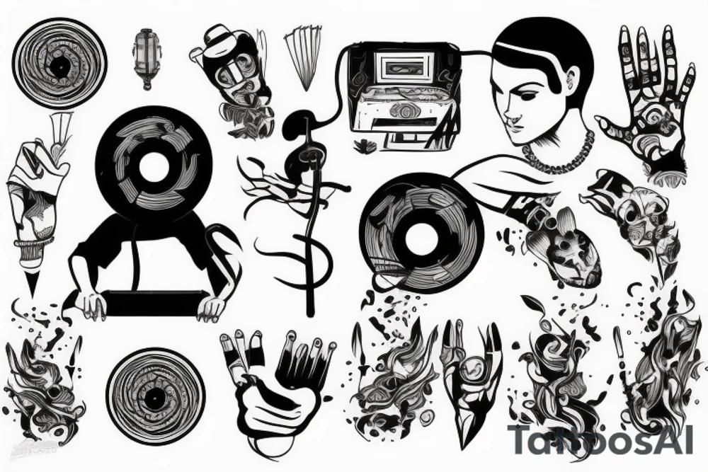 Dj sinple tattoo tattoo idea