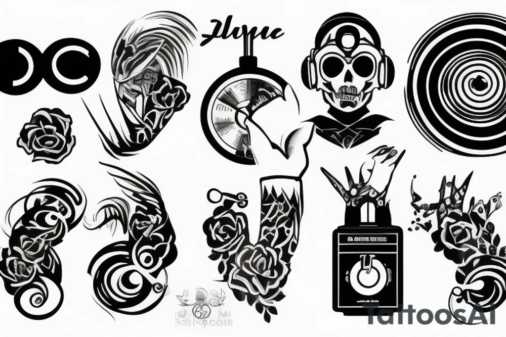 Dj simple tattoo tattoo idea