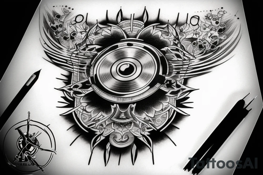 Dj simple tattoo tattoo idea