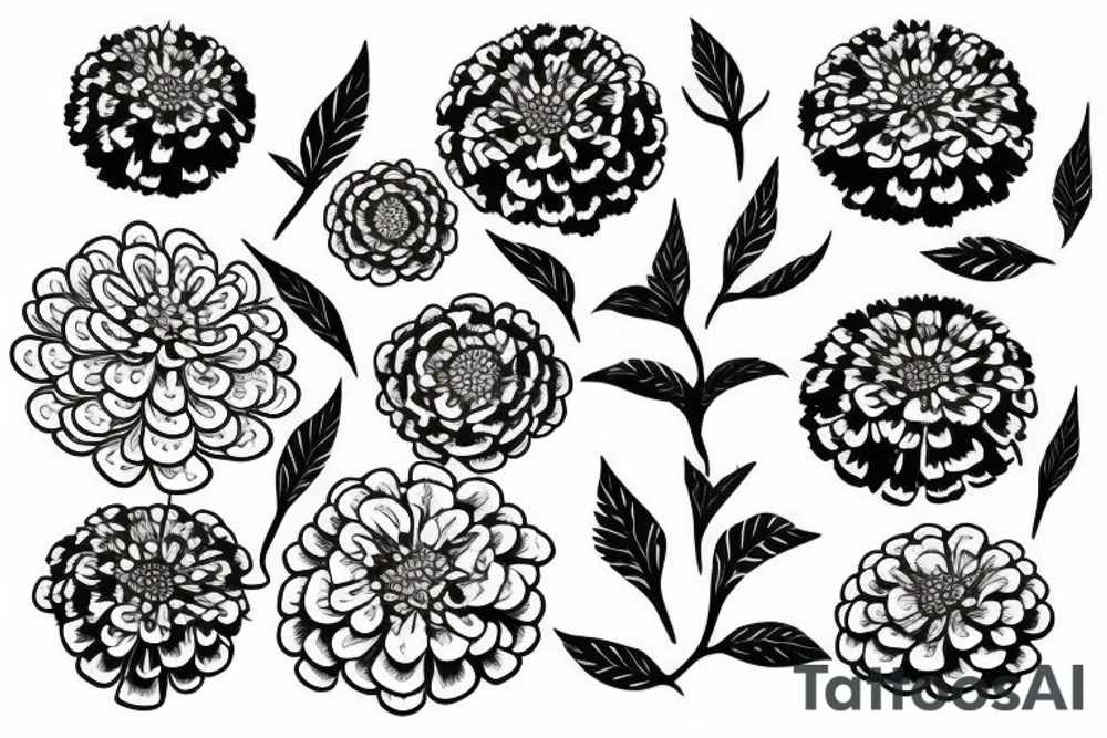 transformation, freedom, zinnias, tattoo idea