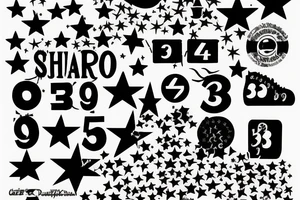 Chicago silhouette with 4 stars and the number 312 tattoo idea