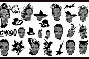 Chicago silhouette tattoo idea