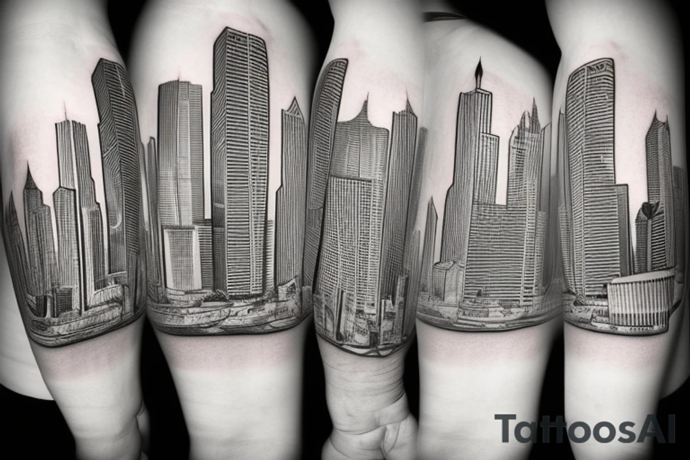 Chicago skyline tattoo idea