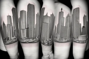 Chicago skyline tattoo idea