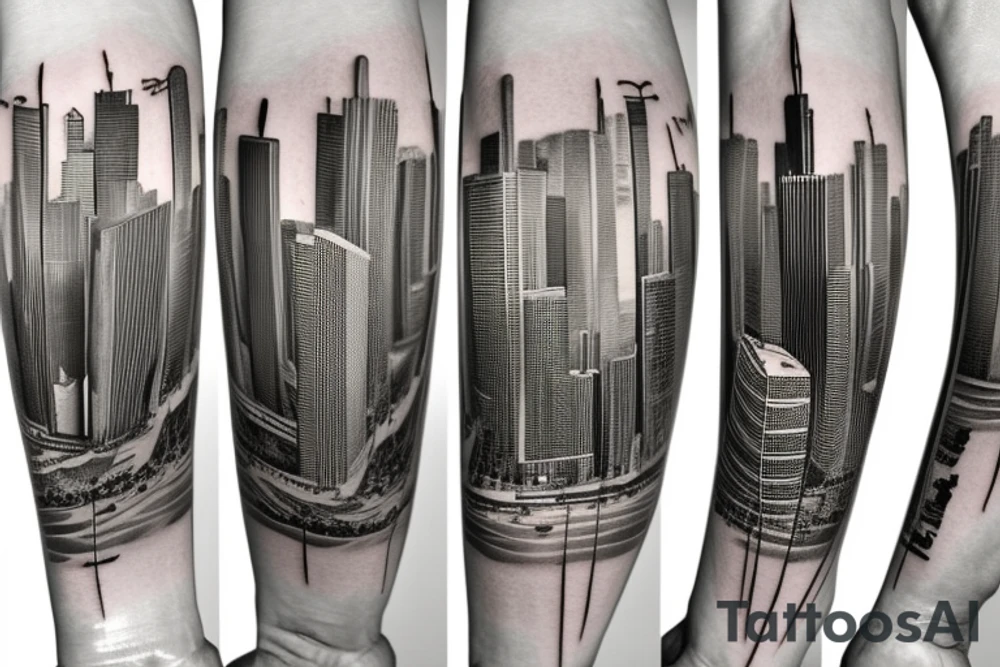 Chicago skyline tattoo idea