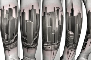 Chicago skyline tattoo idea