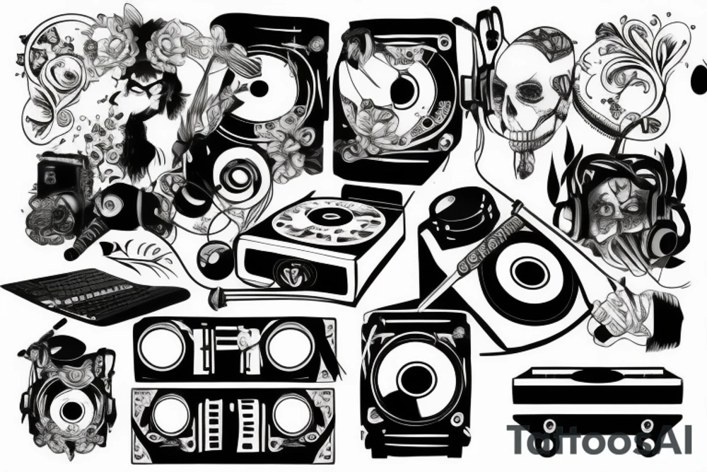 Dj  tattoo tattoo idea
