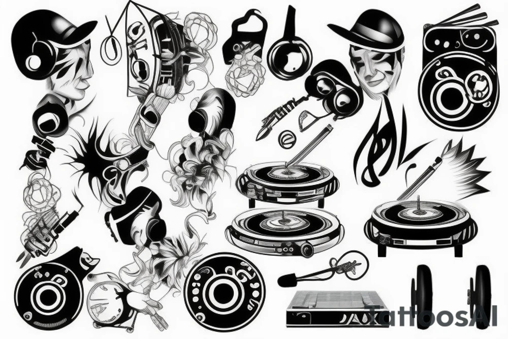 Dj  tattoo tattoo idea