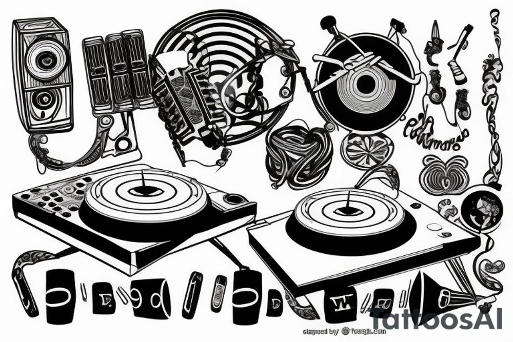 Dj tattoo tattoo idea