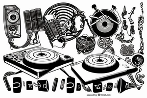 Dj tattoo tattoo idea