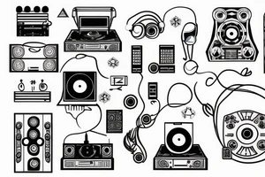 Pioneer dj controller tattoo idea