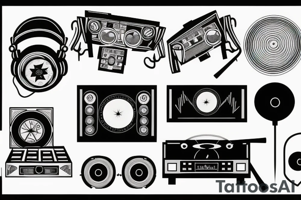 Pioneer dj controller tattoo idea