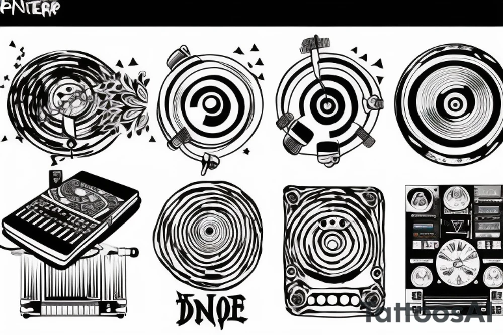 Pioneer dj controller tattoo idea