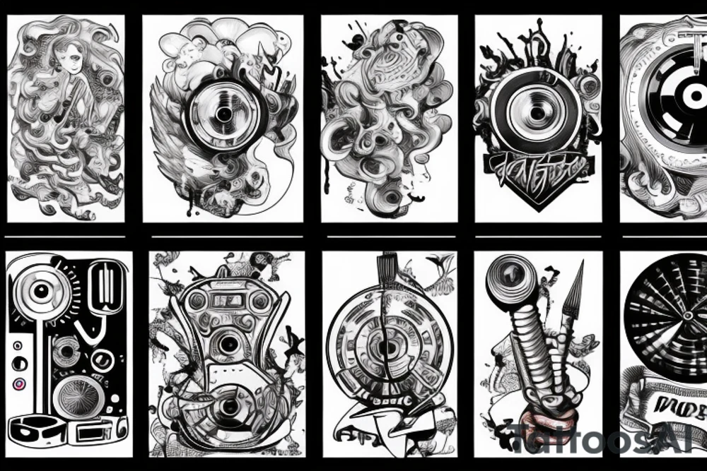 Pioneer dj controller tattoo idea