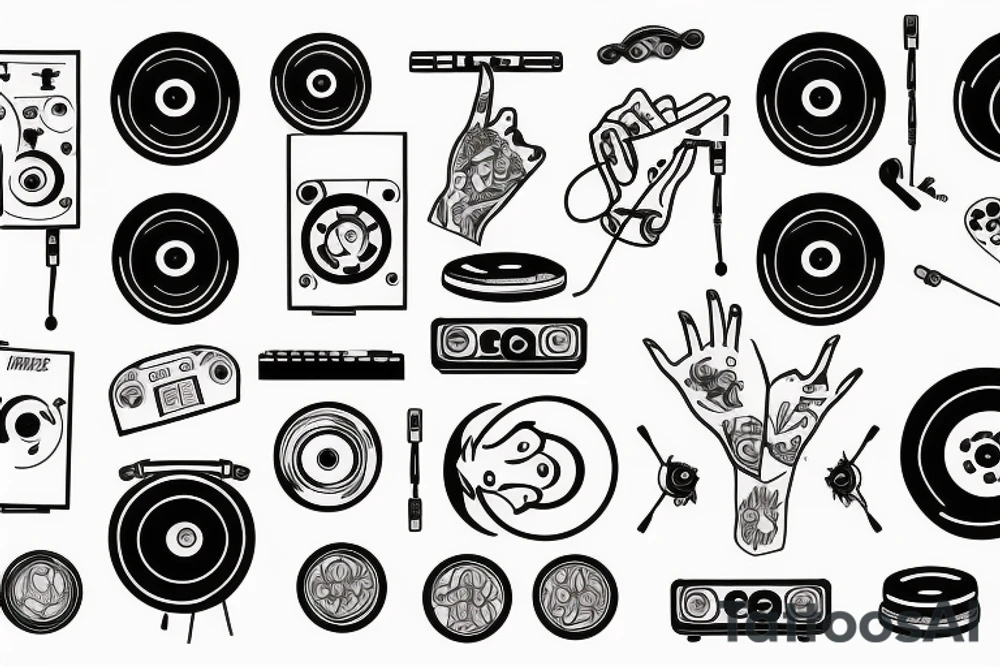 Pioneer dj controller tattoo idea
