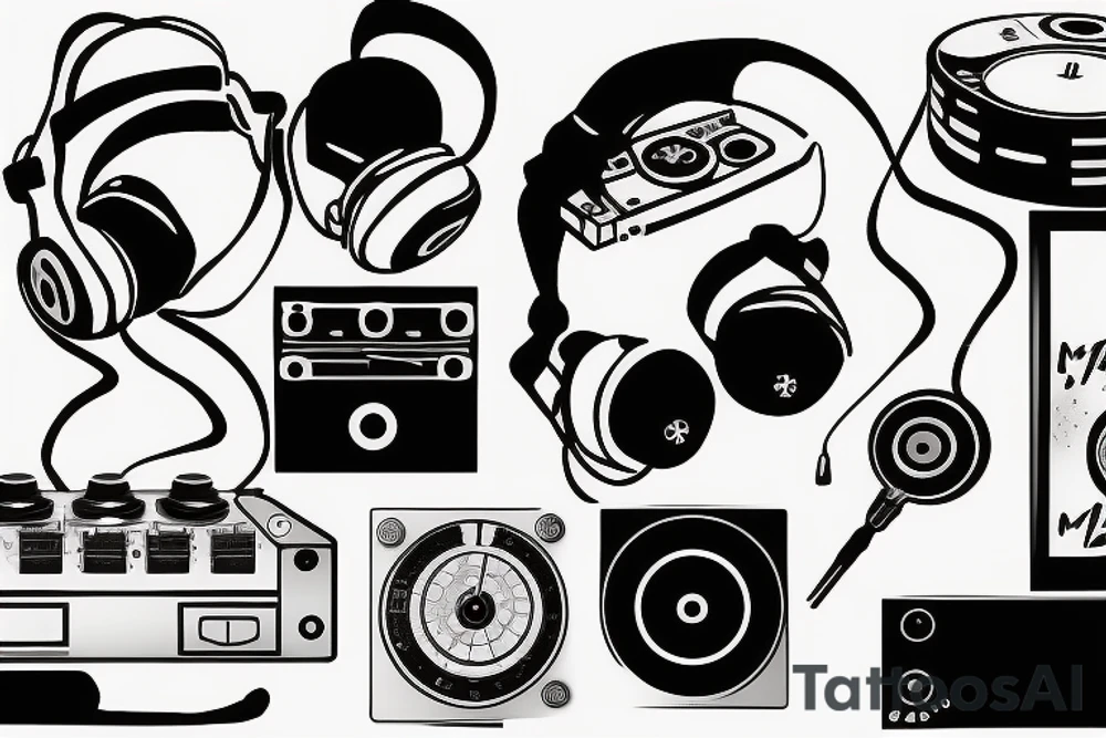 Pioneer dj controller tattoo idea