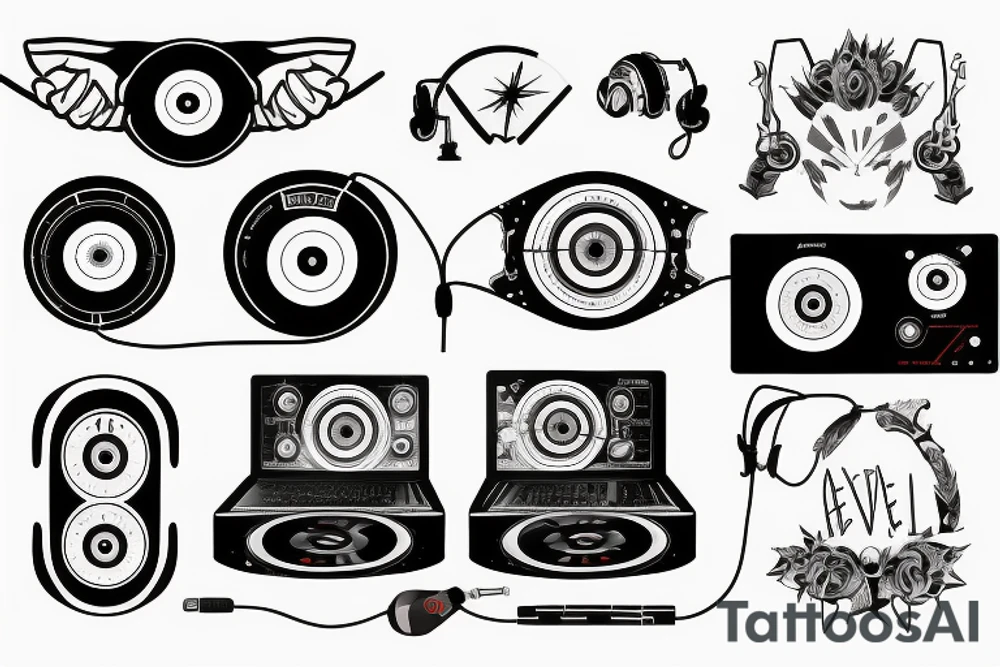 Pioneer dj controller avicio tattoo idea