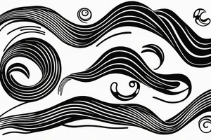 Serato music waves tattoo idea