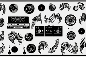 Serato dj music waves tattoo idea