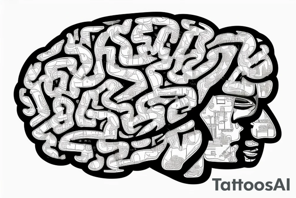 Algorithmic brain like a cpu for an intraday trader tattoo idea