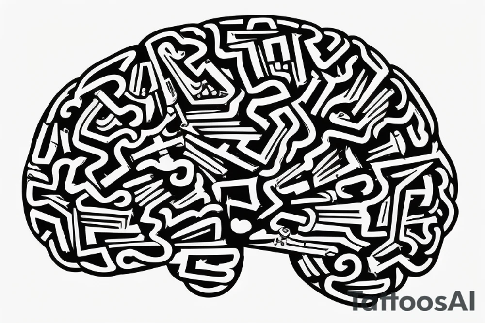 Algorithmic brain like a cpu for an intraday trader tattoo idea