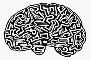 Algorithmic brain like a cpu for an intraday trader tattoo idea