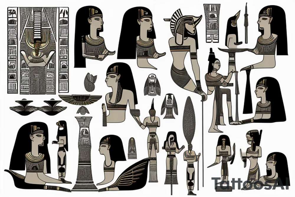 Egyptian Goddess tattoo idea