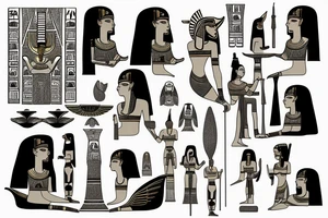 Egyptian Goddess tattoo idea
