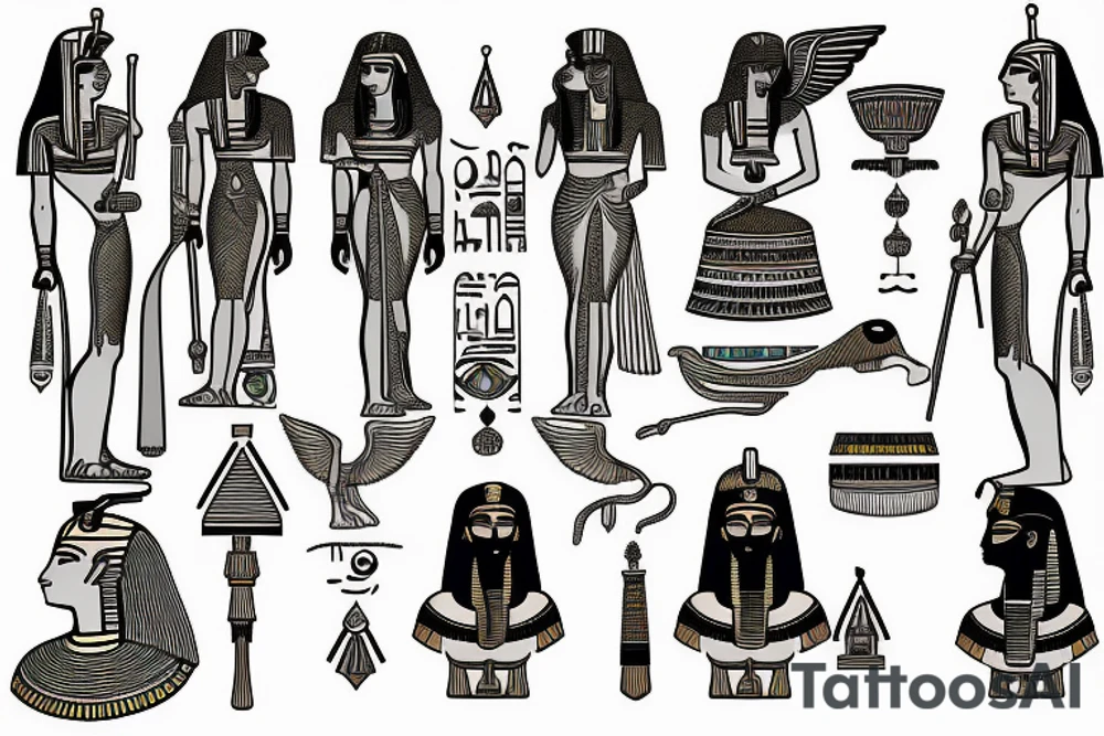 Egyptian Goddess tattoo idea