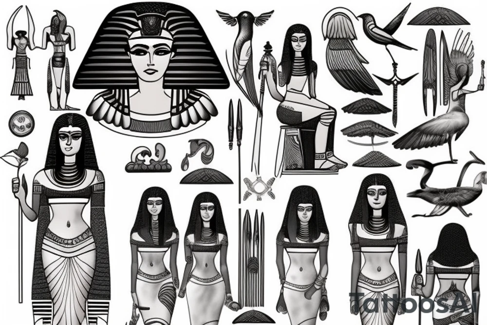 Egyptian Goddess tattoo idea