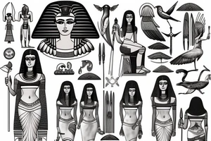 Egyptian Goddess tattoo idea