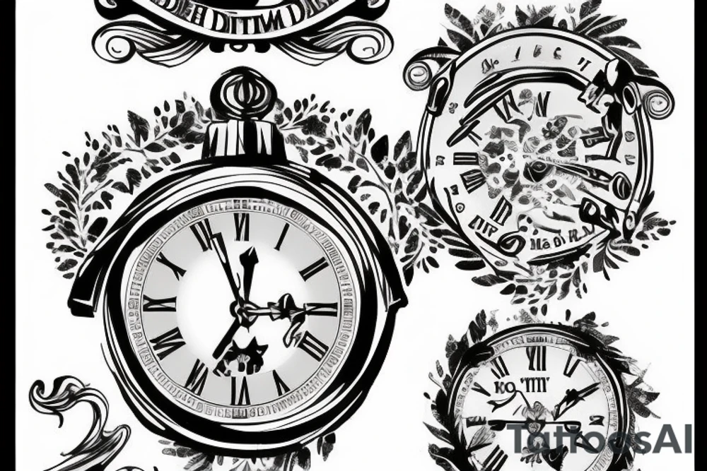 draw the date of birth in Roman numerals December 5, 2007 tattoo idea