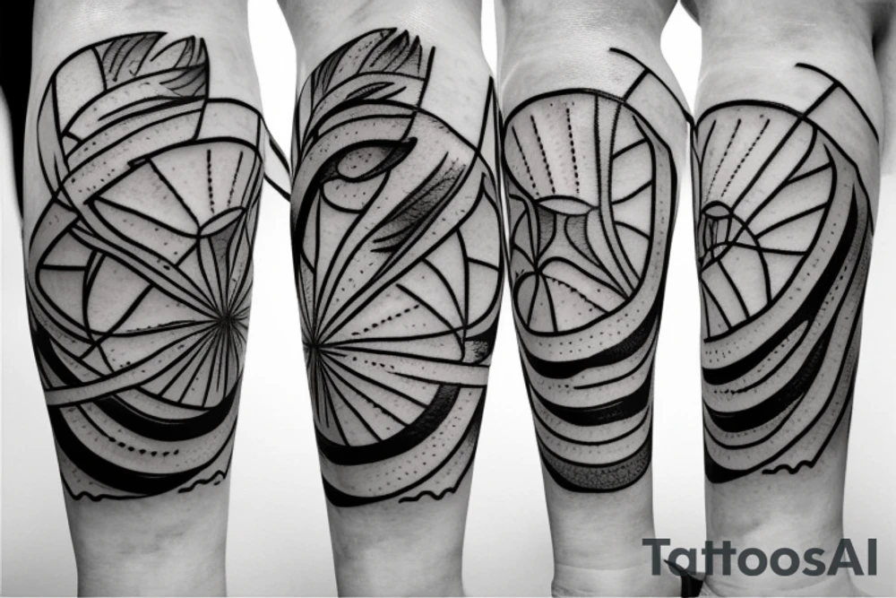 Broken sand glass tattoo idea